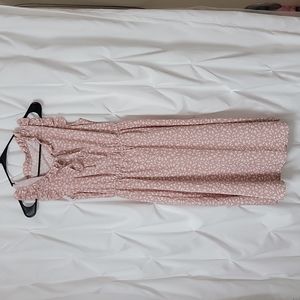 SheIn women pink floral dress size small